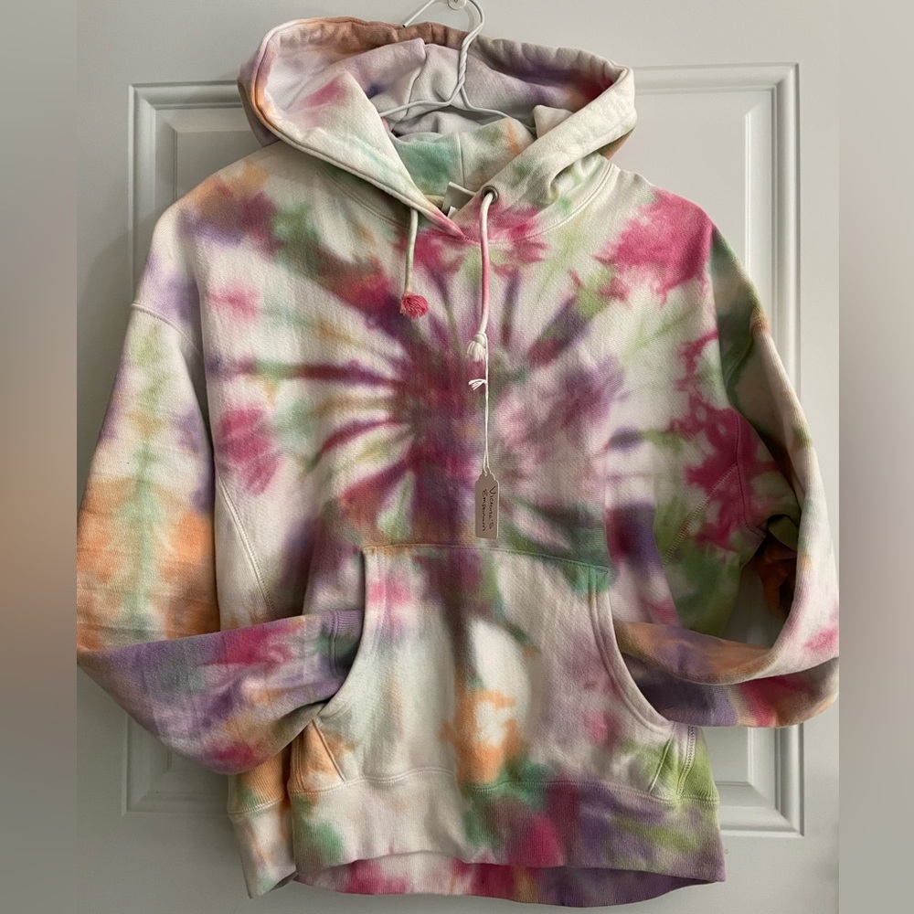 Hand dyed hoodie.